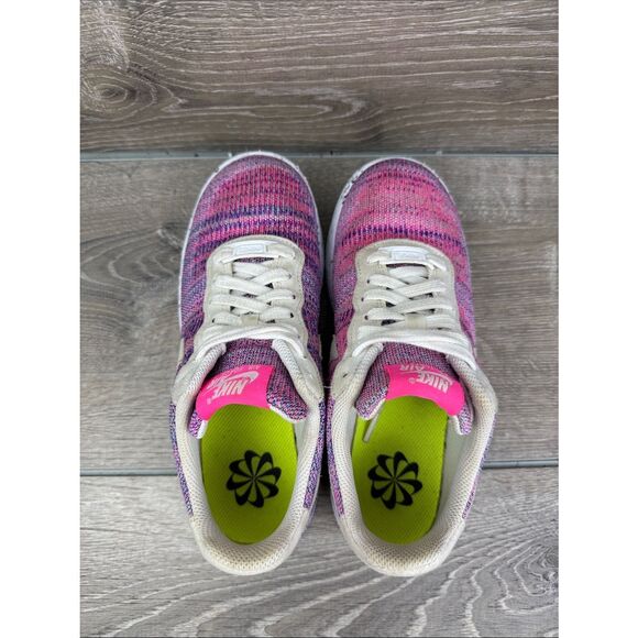 Nike Air Force 1 Low Crater Flyknit Fuchsia Glow DC7273-500  Nike Air Force 1 Crater Flyknit Women’s Sz 7 Fuchsia Glow Low Sneaker DC7273-500